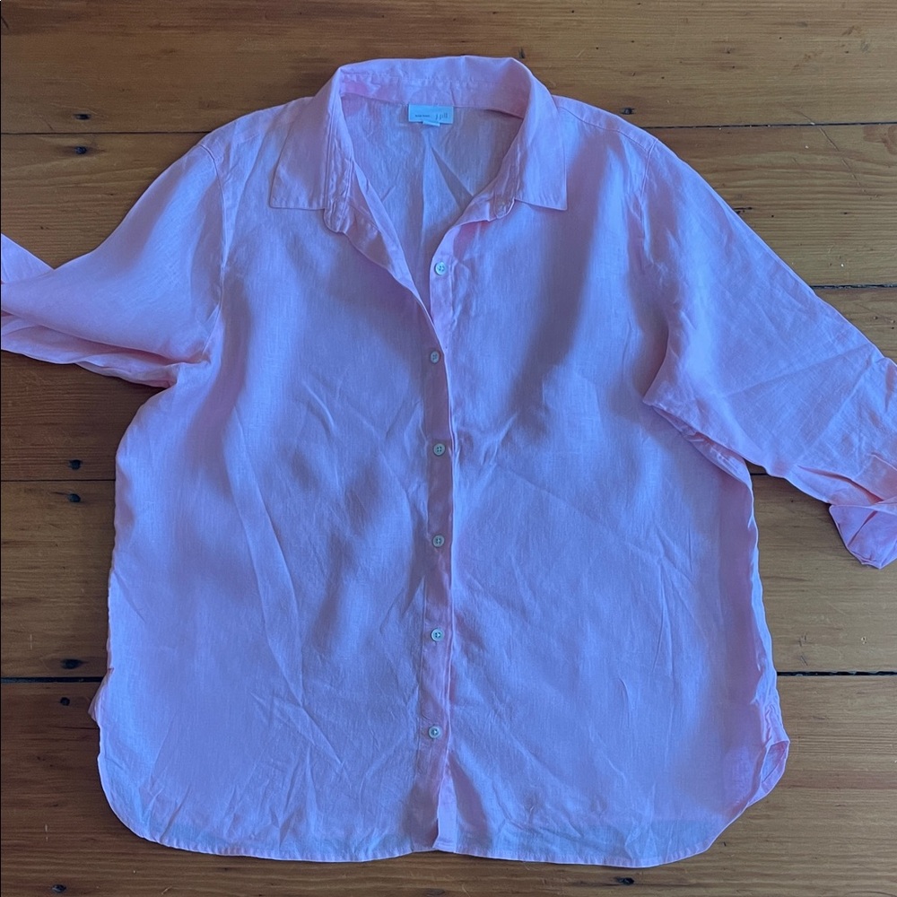 J. Jill Light Pink Button Down Shirt